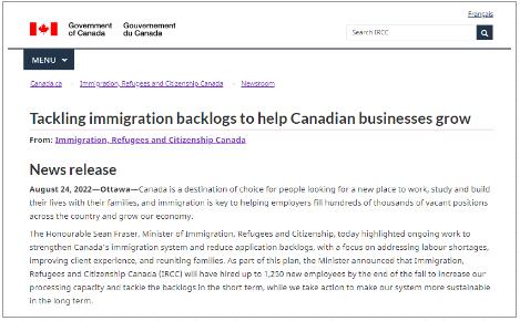 审理全面提速！加拿大移民积压骤减30万！工签同比增发300%！